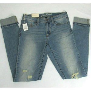 Women's Mid Rise Skinny Blue Jeans Size 2/26L NWT